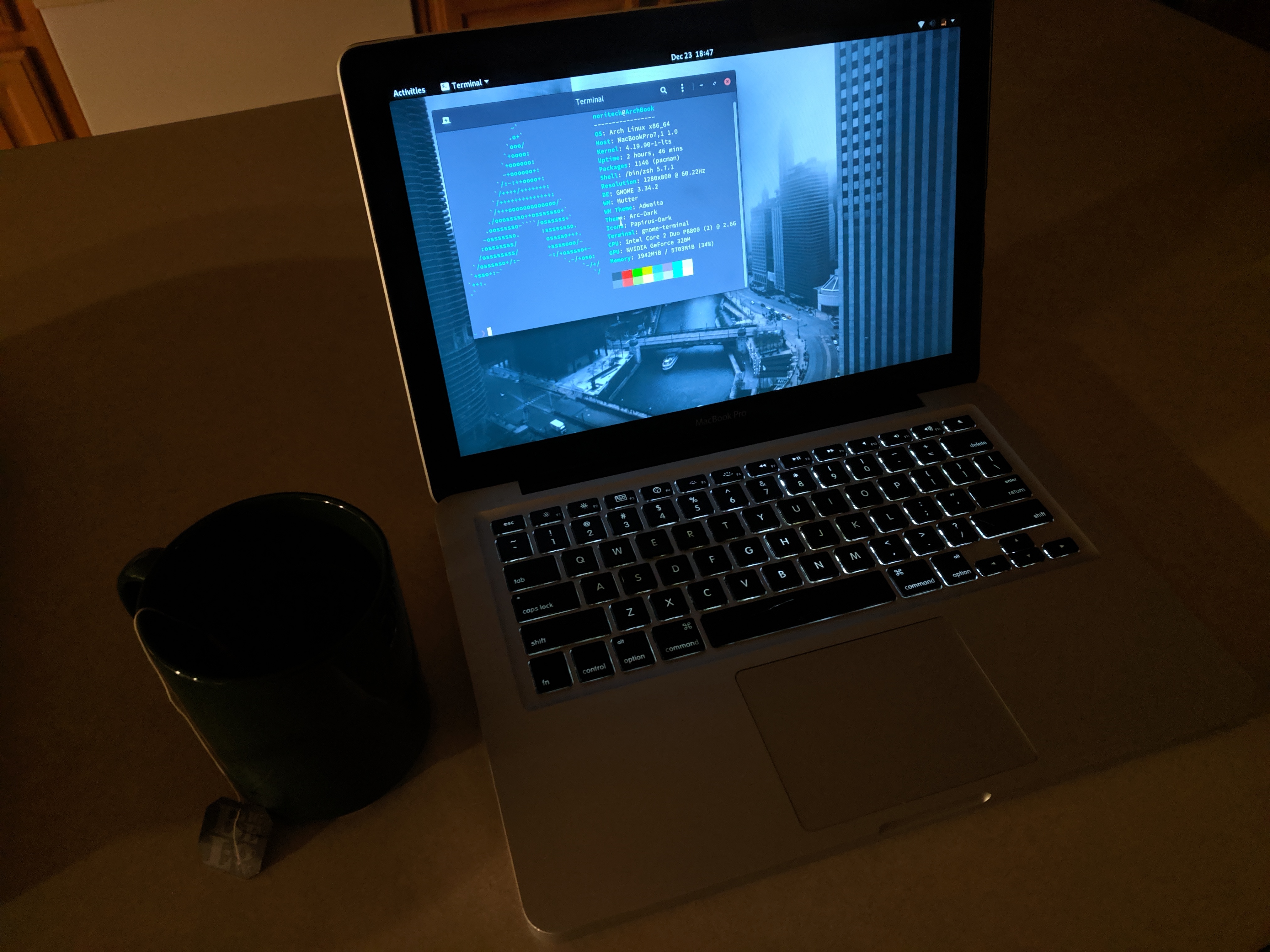 MBP running Arch